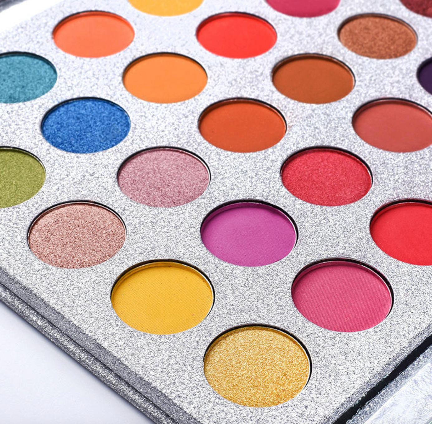 63-Color Rainbow Eyeshadow Palette – Highly Pigmented Matte & Glitter Makeup