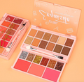 12-Color Vegan Eyeshadow & Blush Palette – Glitter & Shimmer Makeup Kit