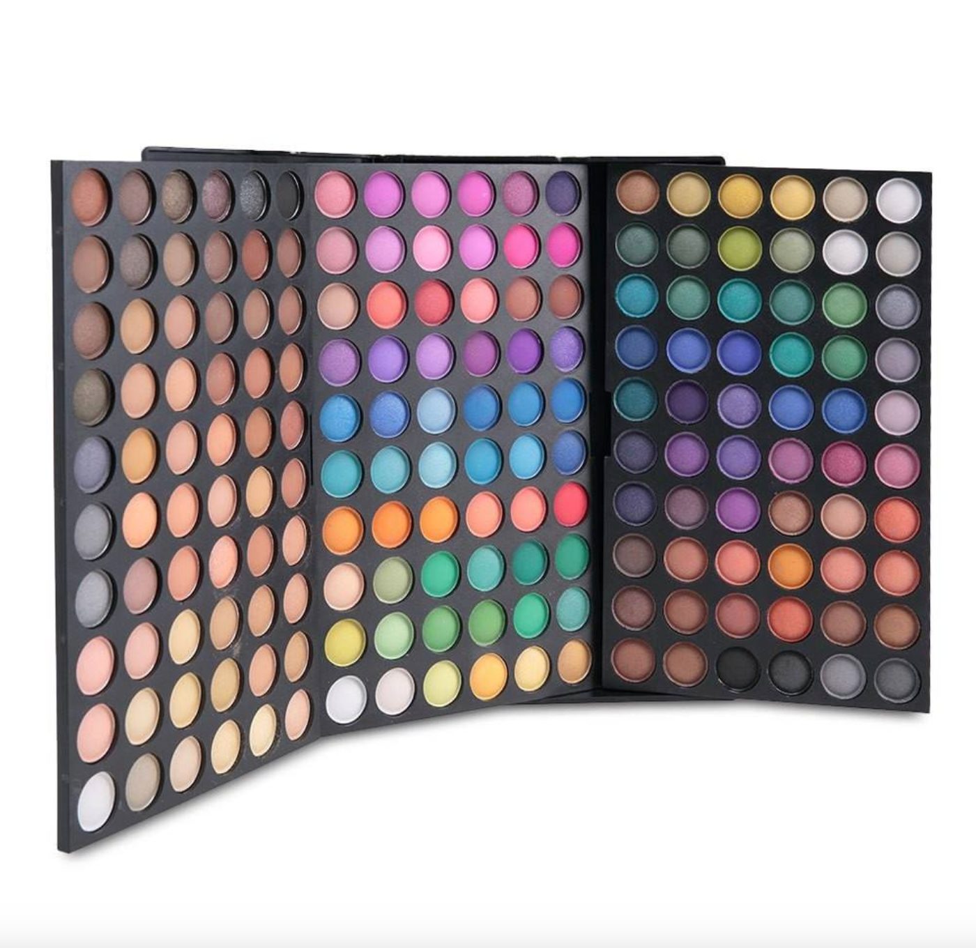 180-Color Makeup Palette – Matte & Shimmer Eyeshadow with Eyebrow Powder
